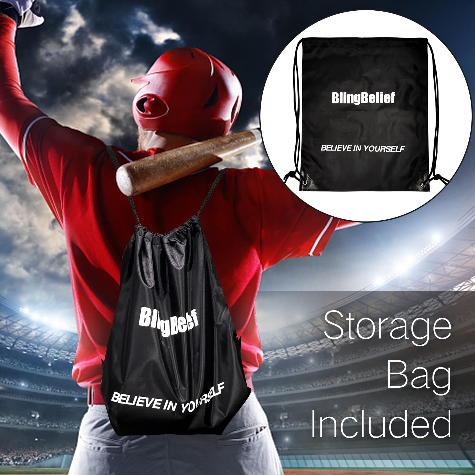 Blingbelief baseball storage bag