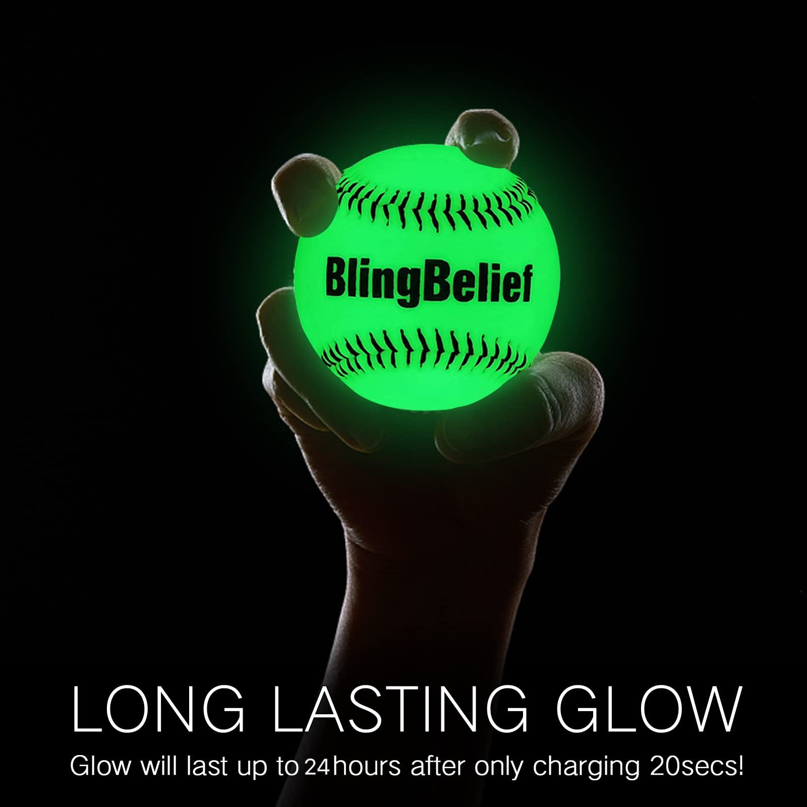 blingbelief fluorescence baseball