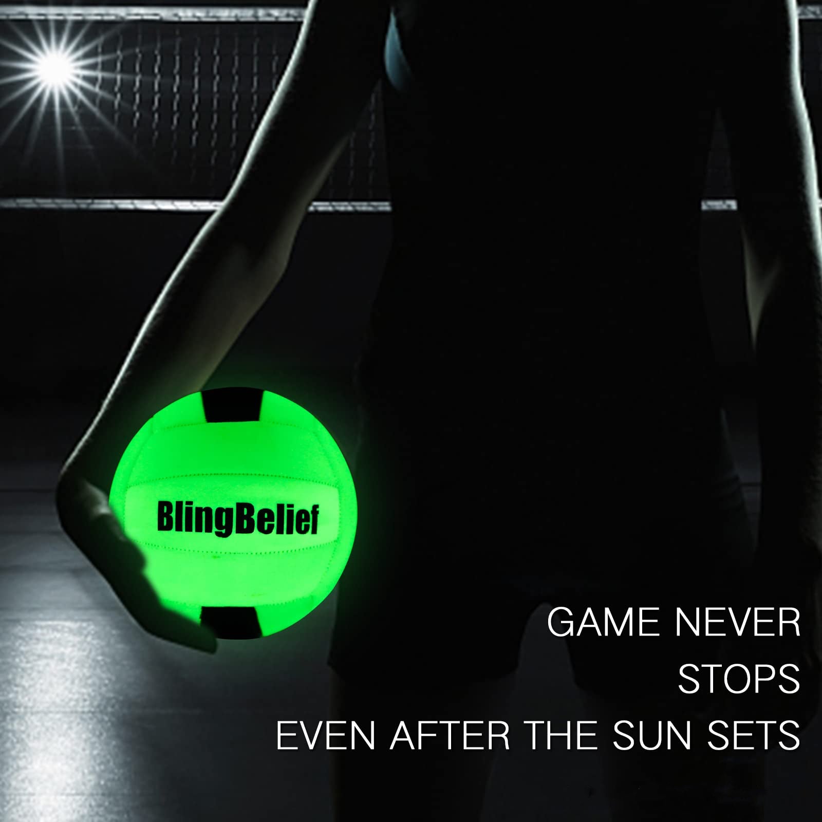 super glow volleyball